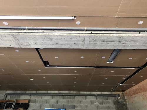 Isolation plafond de garage